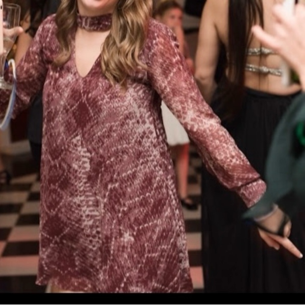 Snake print mini dress. Size Medium